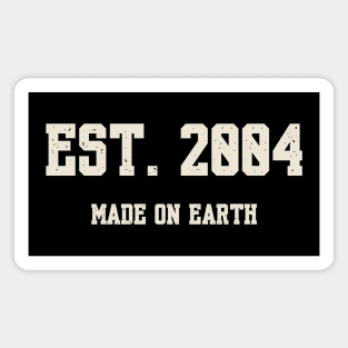 2004 Birthday Vintage Varsity Magnet